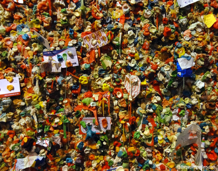 The Chicken in Seattle, Pecking Orders, chicken, Seattle, Gum Wall, photo, travel